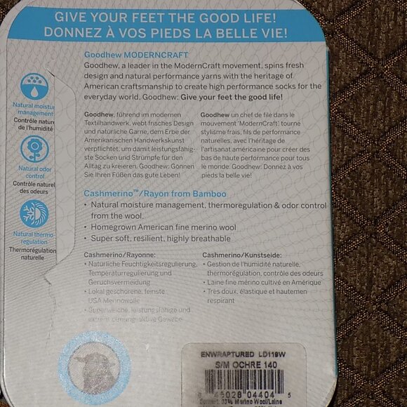 Goodhew / Sockwell Cashmerino Enwraptured over calf socks in Ochre - Picture 8 of 9